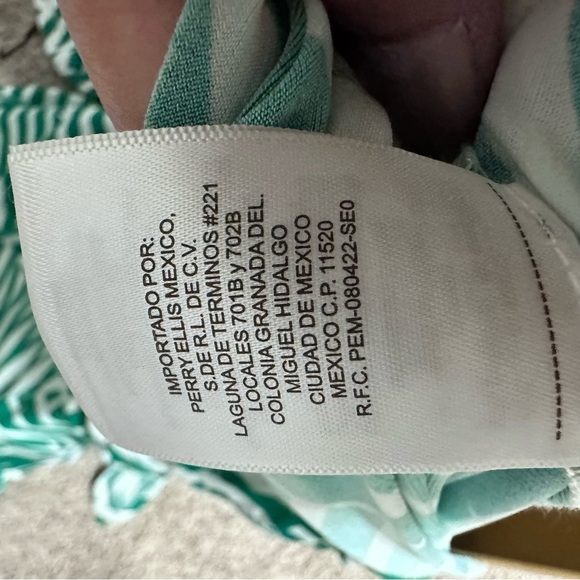 Laundry By Shelli Segal Green and White Geometric Dress XL 14-16 - Picture 7 of 9